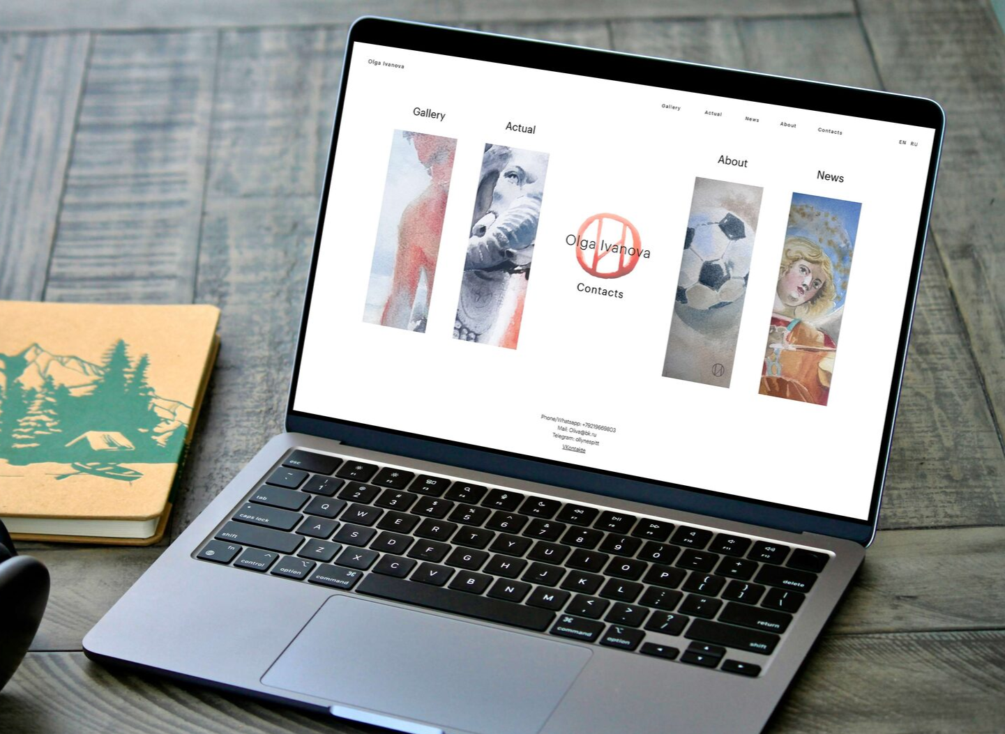 Ivanova website design image 1